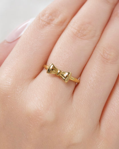 Gold Bow Ring