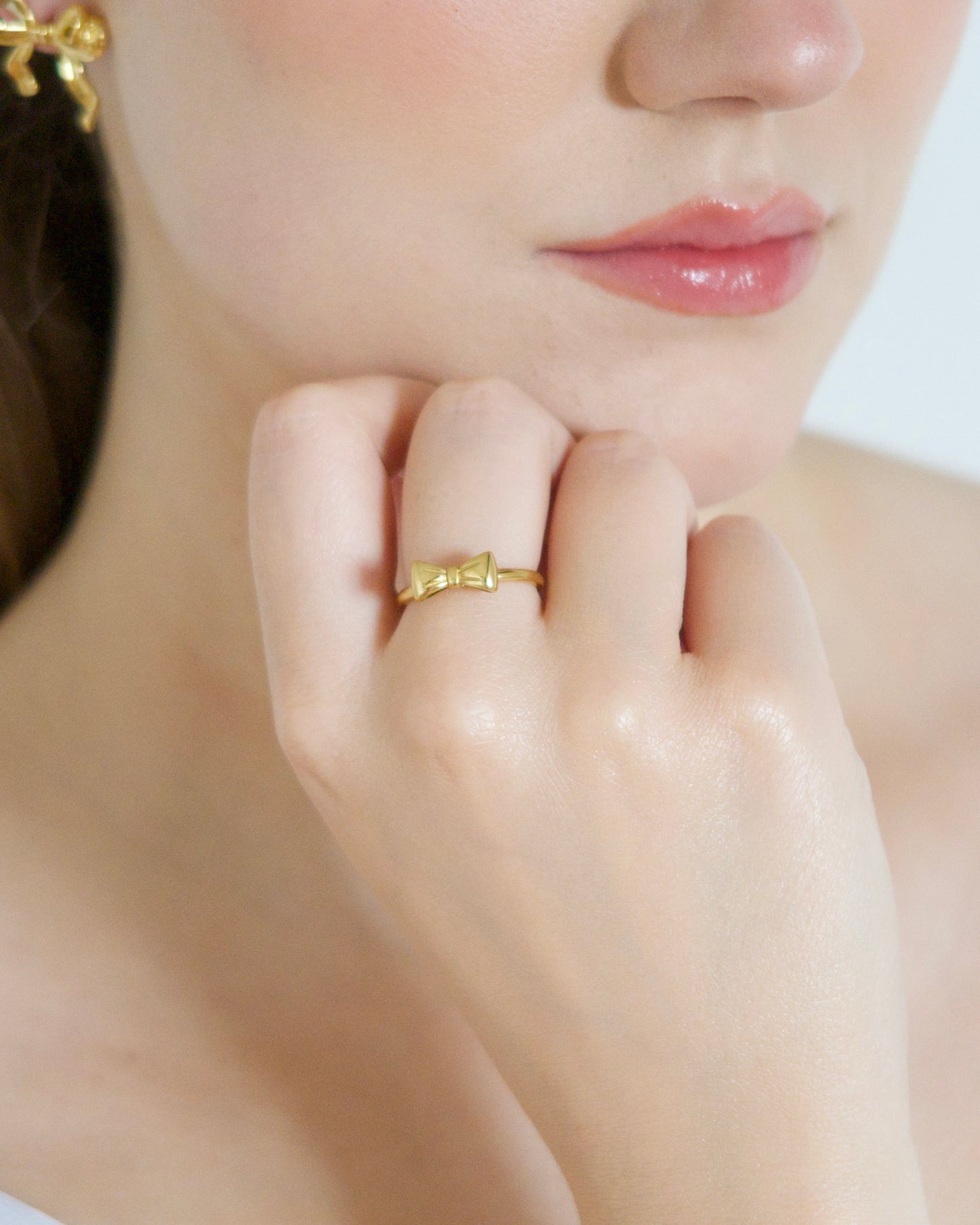 Gold Bow Ring