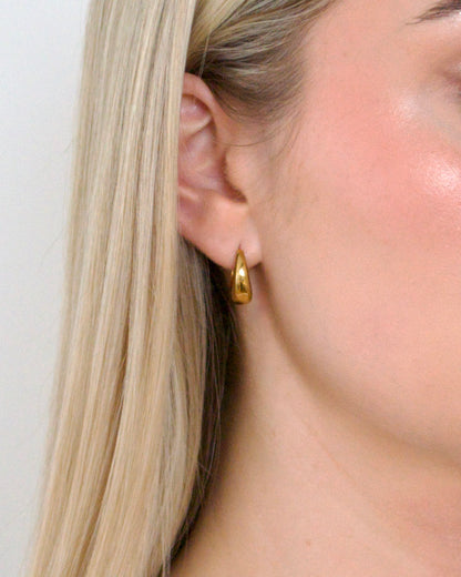 Cult Classic Hoops in Gold