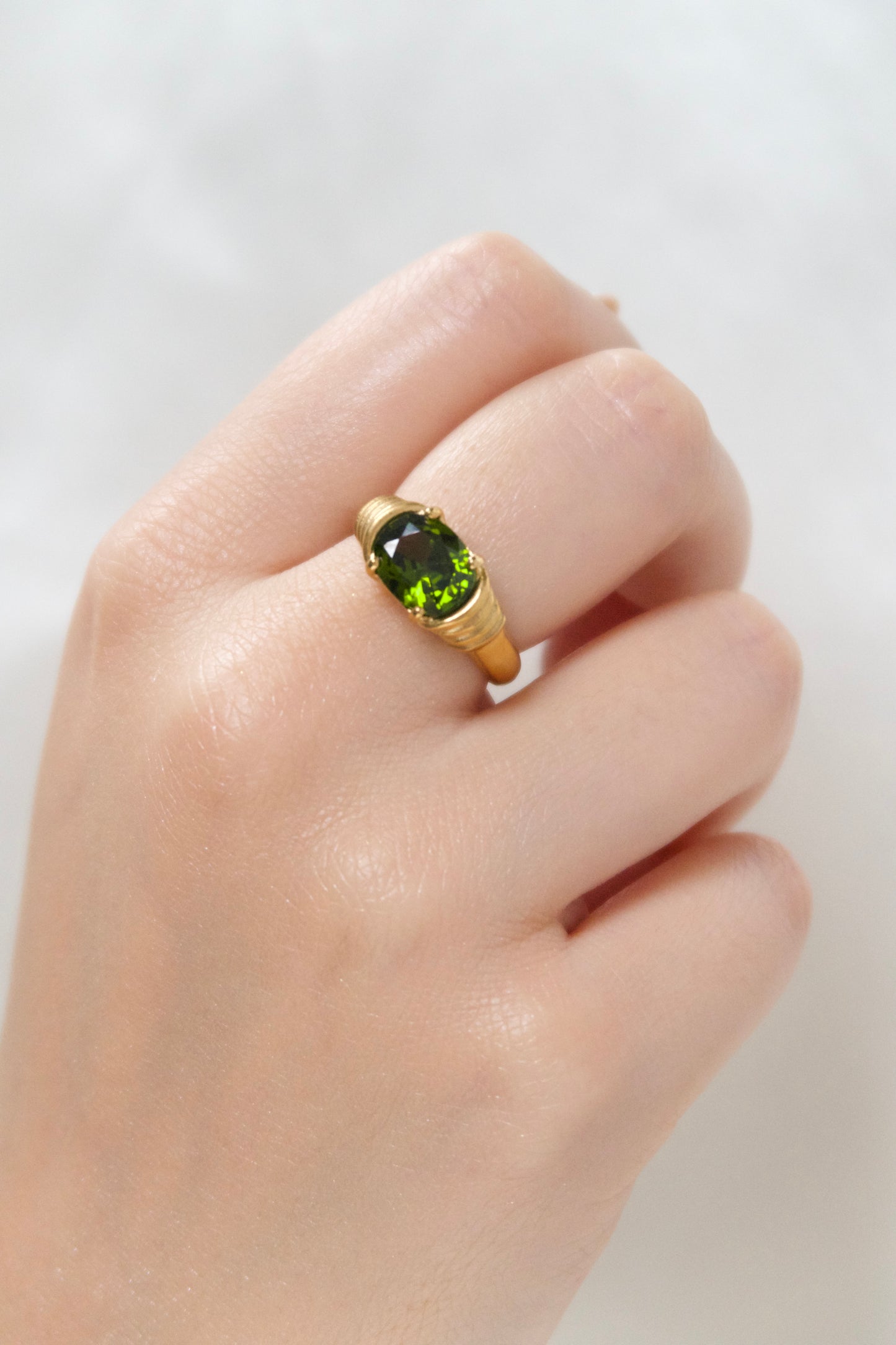 Bella Vintage Ring in Green