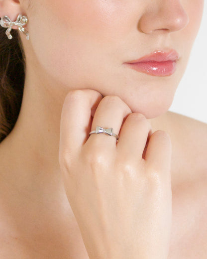 Silver Bow Ring