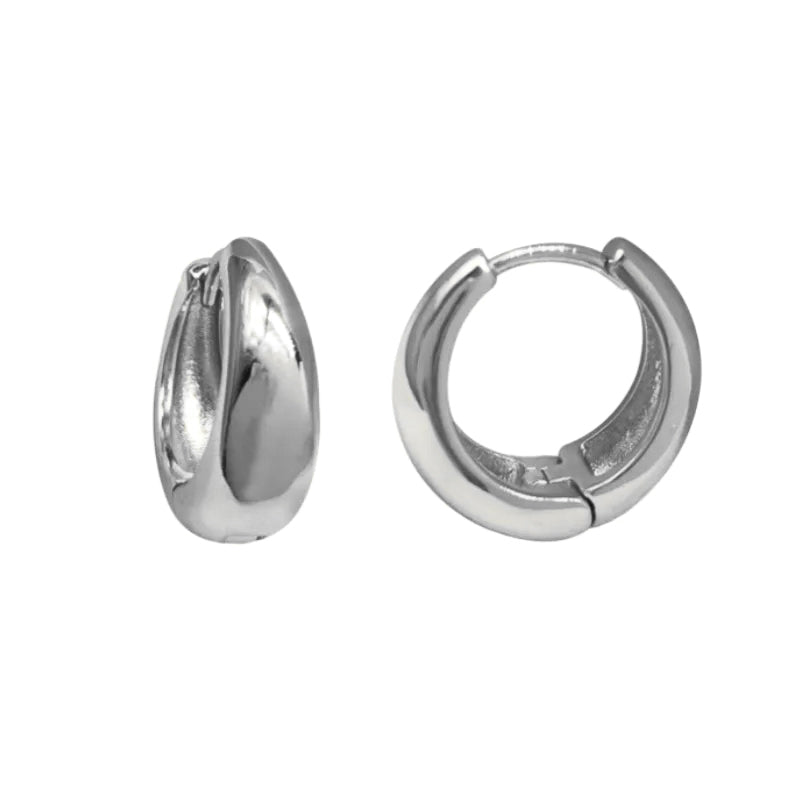 Cult Classic Hoops in Silver