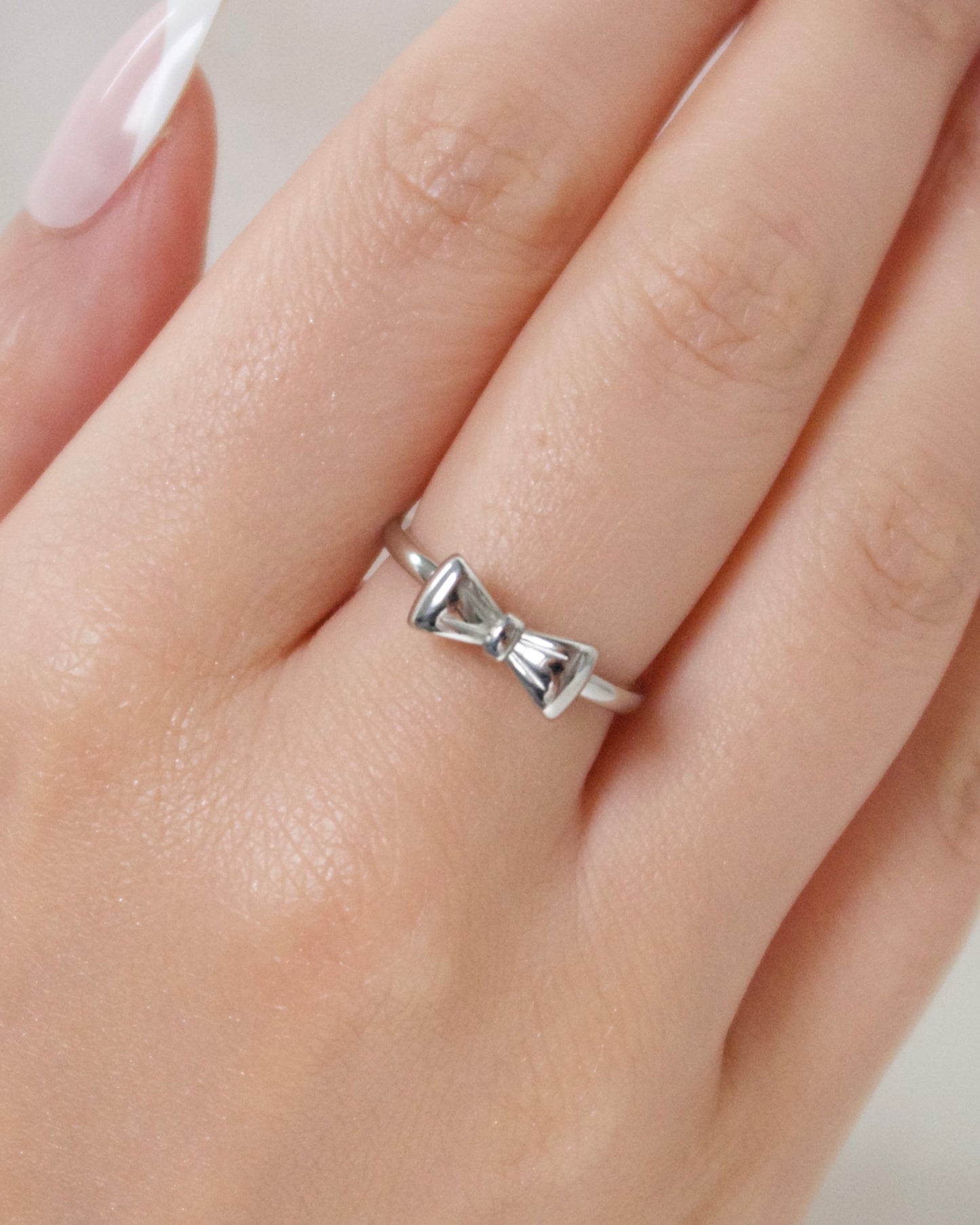 Silver Bow Ring