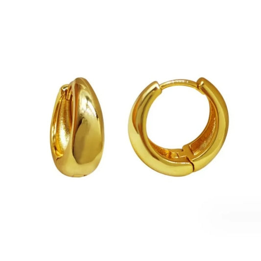 Cult Classic Hoops in Gold